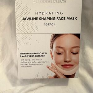 Glossmetics Hydrating Jawline Shaping Face Mask 10 Pack Anti-Aging